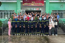 Trung tâm Y tế Long Xuyên thực tập phương án chữa cháy  và cứu nạn cứu hộ, năm 2025